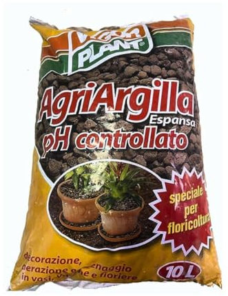 AgriArgilla pH controllato - Vigorplant - 10 L - Argilla espansa Inerte linea decorazione