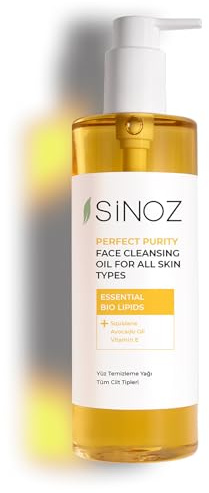 Sinoz,Huile nettoyante pour le visage Perfect Purity pour tous les types de peau,400 ml