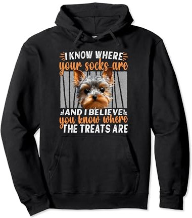 Teacup Yorkie Harness Plush Sayings Yorkshire Terrier Teacup Pullover Hoodie