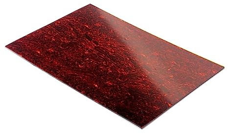 ifundom Selbstklebendes Gitarrenschutzblatt Pickguard Material Für Akustikgitarren Zum Basteln Und Schutz Der Gitarrenoberfläche Alter Roter Schildkrötenpanzer
