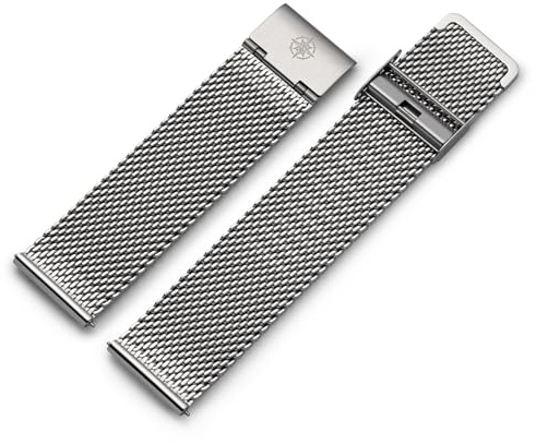 Kistanio Cinturino a maglia milanesi, cinturino in mesh, cinturino di ricambio per orologio Smart Watch, braccialetto da polso, sostituibile in 16 mm, 18 mm, 20 mm, 22 mm fino a 8 colori, 22
