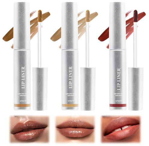 Delineador de labios extraíble de 3 colores, lápiz de contorno pelable y resistente al agua, líquido para exfoliar labios