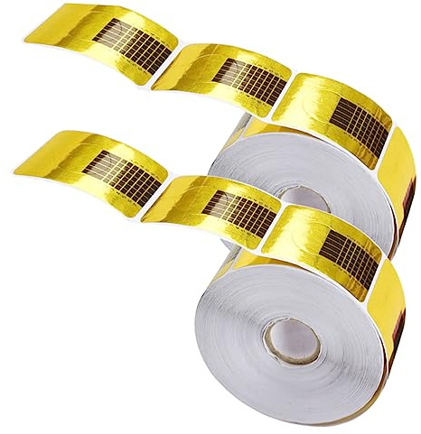 HONMEET 500 Bandejas De Papel Para Uñas Postizas Gel Pegatinas De Decoración Herramienta De Manicura Para Hogar y Tienda
