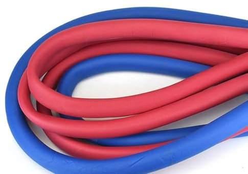 Rot Blau Rohrisolierung Isolierung Schlauch Schaumstoff Für Ø 6~60mm Durchmesser Rohre Isolierschlauch Für Den Außenbereich Klimaanlagen Im Freien(Blue,ID10mmxTH15mmx200cm)
