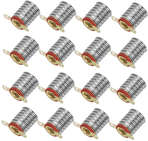 DOITOOL 20 Stück E10 Mini- -lampensockel-set Lampenfassung für Beleuchtung Physik-experiment für Studenten Lampenhalterung -lampen-befestigungsschraube