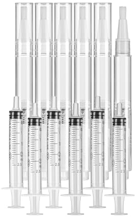 XTIIEED 6 Pack Fillable Touch Up Paint Pen, Refillable Brush Pens, Touch up Paint pens for Walls - Wood Floors, Windows, Furniture, Kitchen Cabinet, Suitable for Any Repair