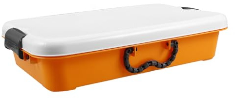 Kunststoff Handliches Sandkästchen Gelb mit Deckel, für Kinder | Tragbar, Praktische Aufbewahrungsbox für Spielzeug, Großer Innenraum, für Draußen und Lagerbereich