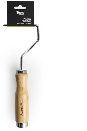 Hemway Paint Roller Frame 4 for Painting & Decorating, Bamboo Mini Roller | 4 Inch Frame for Indoor & Outdoor Walls, Ceiling, Furniture, Radiator, Fence & Wood, Eco-Friendly