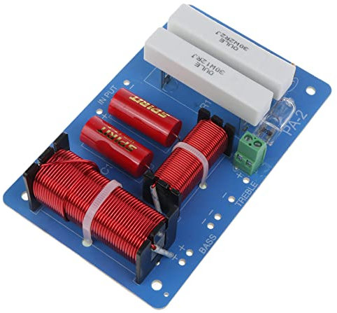Duyeuau 500 W verstellbarer Höhen-/Bass-Frequenzteiler, 2-Wege-Frequenzweiche