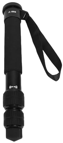 Monopode della Telecamera Professionale 155 Cm in Lega di Alluminio 7 Sezioni Portatile da 5 Kg a Carico Singolo da Viaggio per Lenti Monopodi