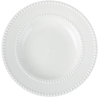 Piatti Da Dessert Bianco, Piatto Piatto In Ceramica Rotonda Rotonda, Piatti Moderni Per La Cena Decorativa Per La Festa Di Compleanno Del Matrimonio, Lavastoviglie A Micr(Size:22*22*3.2CM,Color:B)
