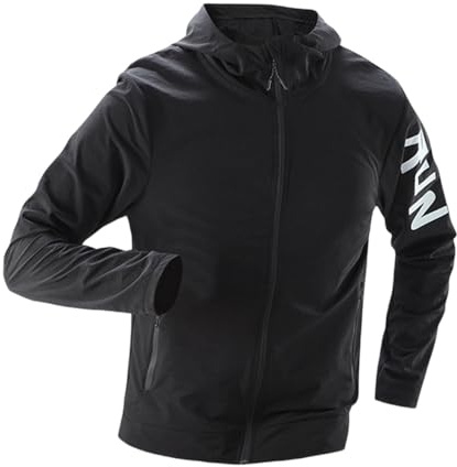 TOFOTL Chaqueta Esqui Hombre Puffer Tactica Impermeable Para Moto Chubasqueros Disponible Poncho Da Casual Bomber Hombre Cálido Di Cazadora Militar Chubasquero Bicicleta Per Parkas 08-Negro L