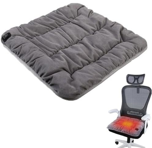 Heated Pad for Office Chair, USB Heated Seat Cushion, with 3 Level Heating for Camping Fishing Office Chair Stadium Seats
