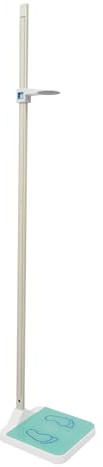 Stadiometro medico digitale, bilancia pesapersone con misurazione, 3 – 180 kg, 10 – 220 cm, divisione 0,05 kg, precisione 0,1 cm, funzione vocale a LED, per cliniche, palestre, scuole