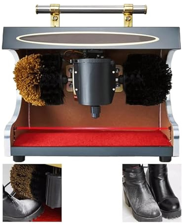 Automatic Shoe Polishing Machine Fully Electric Polisher with Induction Technology Perfect for Home & Hotel Use Delivers Effortless Shine and Convenience