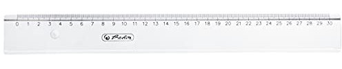 Herlitz Lineal aus transparenter Kunststoff, 30 cm