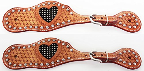CHALLENGER Horse Western Riding Cowboy Boots Leather Spur Straps Tack 7498