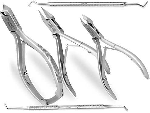Pediküre Set mit Nagelzangen und Fußpflegeinstrumente