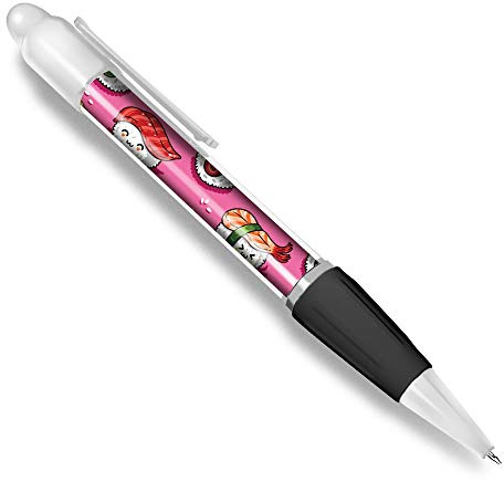 Bella e confortevole penna a sfera bianca (inchiostro nero) – Happy Kawaii rotoli di sushi giapponese #45289