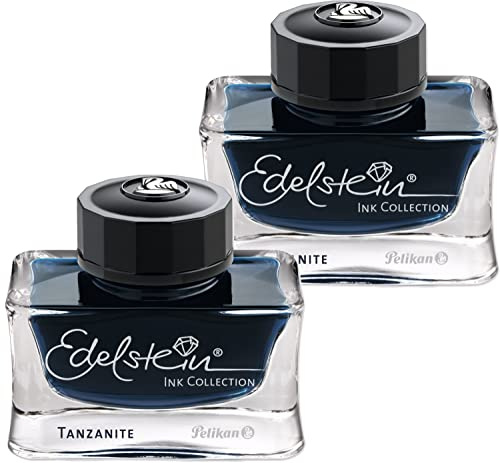 Pelikan Edelstein Ink 50ml (2er Pack, Tanzanite) blauschwarz