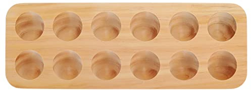 Contenedor de Almacenamiento Organizador de Contenedores Estante de Madera Bandejas de Almacenamiento Apilables para Refrigerador