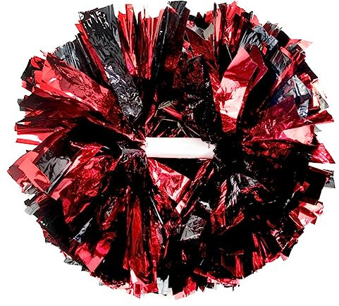 Lovecheer Pompons für Cheerleading, Halloween, Party, Cheerleading, mit Taktstockgriff, für Sport, Team, Geist, Tanz, Performance, 2 Stück