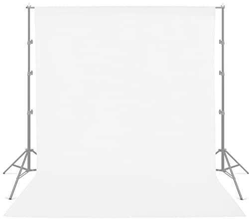 SEDGEWIN 1.8x2.8M Hintergrund Fotografie Fotohintergrund Weiß fur Fotostudio Nicht Reflektierend Polyester Weiß Stoff Screen Backdrop Foto Hintergrund für Video Fernsehen Fotostudio(Nur Hintergrund)