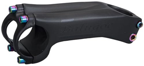 FukkeR 31.8mm MTB Mountainbike Lenker Vorbau 70/80/90/100/120/130mm Carbon Fahrrad Vorbauten Teile 17 Degree Für Radfahren Rennrad BMX XC AM FR DH Fixie Gear (Color : Black, Size : 80mm)