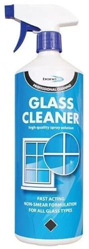 Bond It GLASS CLEANER Fast Acting All Purpose Liquid For Cleaning Windows Light BlueTrigger Spray for Easy Application on 25 Litre Bottle