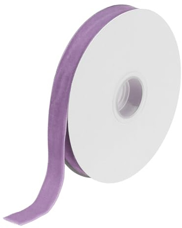 QUARKZMAN 9 Meter Samtband, 1.5cm Weihnachten Velvet Ribbon für Sträuße, DIY Basteln, Geschenkverpackung, Hochzeit Party (Lila)