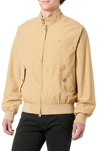 GANT Chaqueta Harrington de algodón para hombre, Java, S