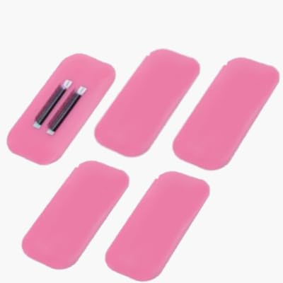 ANNAFRIS Pallet Extensión de Pestañas 5Pcs Reutilizable Silicona Bandeja Pegajosidad Pestañas Sílice Gel Soporte de Bandeja de Pestañas(Forehead Pad-Pink)