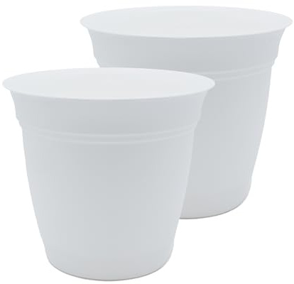 The HC Companies Macetas, Color Blanco, 40,64 cm