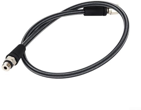 Zoegneer Hochdruckschlauch, Tauchen, Restdruckschlauch, 15 cm, seitlich montierter BCD-Regler, Tauchen, flexibler geflochtener Schlauchregler für DIDEEP (65 cm)