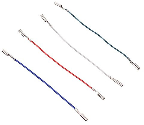 KONTONTY 4stücke Teiliges Phono-Lead-Wire Rot Weiß Blau Grün Langlebige Schallplattenspieler-verbindungskabel Praxisgerecht Und Vielseitig Einsetzbar Für Musikanlagen Und Plattenspieler
