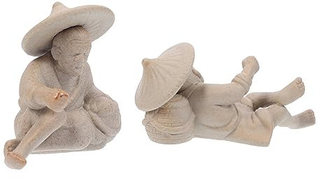 CORHAD 2stücke Kreative Keramische Teefiguren Und Sukkulenten-pflanzgefäße Für Desktop-Dekoration Ornamente Für Bonsai Und Gartenlandschaft Kindgerecht Und Geruchsneutral