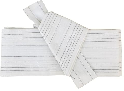 CAMDOM Mens Japanese Kimono Obi Belt Traditional Vintage Judo Samurai Waist Wrap Pre-tied Waistband