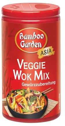 Bamboo Garden - Veggie Wok Mix Würzmischung | 40 g in der Dose | Vegan, natürliche Zutaten