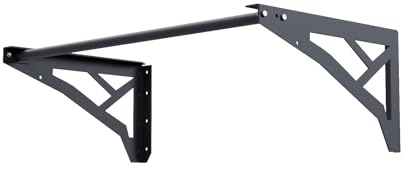 QLS Klimmzugstange 110 cm Professionell Tragkraft 200 Kg Wandmontage Stahl