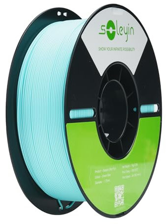 SOLEYIN Ultra PLA Filament 1.75mm Blau, 3D Drucker Filament 1kg Hochgeschwindigkeit 30-300mm/s Umweltfreundliche, für die meisten 3D-Drucker Creality Ender K1 K1C K2 plus (Ozeanblau)