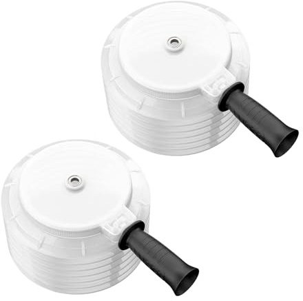 135mm Hole Saw Dust Bowl with Handle,2Pcs Shockproof Hole Saw Dust Collector Holesaw Dust Catcher,Transparent Rubber Scalable Dust Cover Collector for Electric Hammer,Percussion Drill,Hand Drill