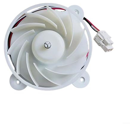 URPIZY Motor de ventilador de refrigerador DA31-00287B DC12V para Samsung Nevera Accesorios, 1870 rpm, refrigeración eficiente, construcción duradera, eficiencia energética 0,21 A, 12 cm de diámetro