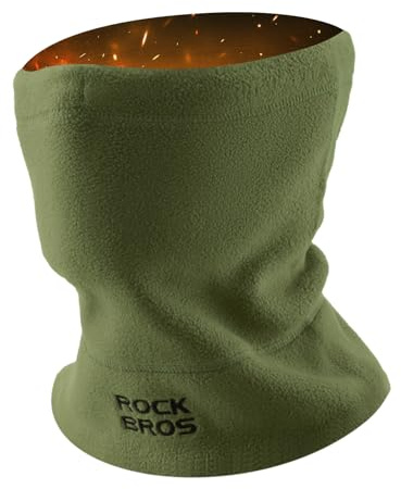 ROCKBROS Schlauchschal Winter, Fleece-Multifunktionstuch für Herren & Damen | Beidseitiges Fleece für Wärme, als Skimaske, Sturmhaube oder Mütze für Ski, Motorrad & Radfahren