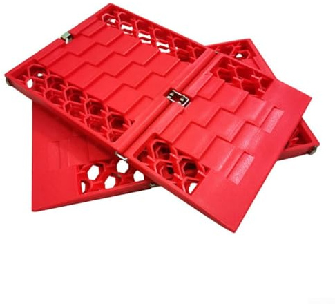 Tablero de escape de coche para recuperación de vehículos hecho de material ABS compatible con múltiples modelos de vehículos diseño práctico (1 par de rojo)
