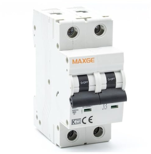 Interruptor Magnetotérmico 1P+N 63A – Curva C – Poder De Corte 6kA – Protección Para Circuitos Eléctricos – Uso Doméstico Y Profesional – Instalaciones De Baja Tensión