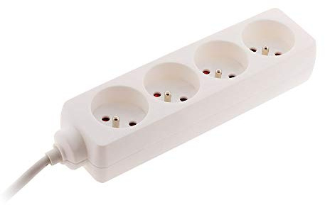 Zenitech - Bloc multiprise 4 Prises 2P+T 16A Blanc