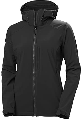 Helly Hansen kvinnors Paramount Softshelljacka med huva, 990 Svart, M