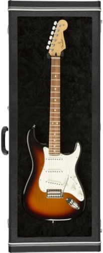 Fender Wand-Gitarrenvitrine mit Schloss, Plexiglas, Schwarz | Abschließbarer Tür und Plexiglasfenster für sichere Aufbewahrung und Schutz von E-Gitarren oder Akustikgitarren.