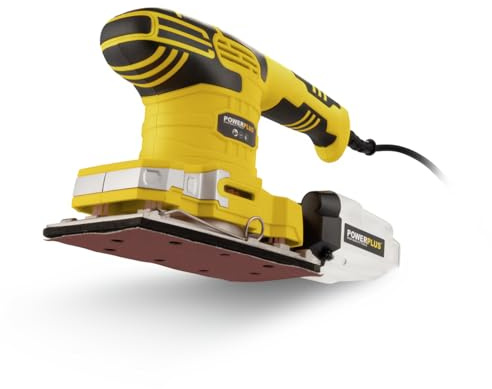 Powerplus Elektro-Schwingschleifer POWX0401 - Schleifmaschine 260W - Schleifpapier 187 x 90 mm - 24000min-1 - mit 1 Acc.