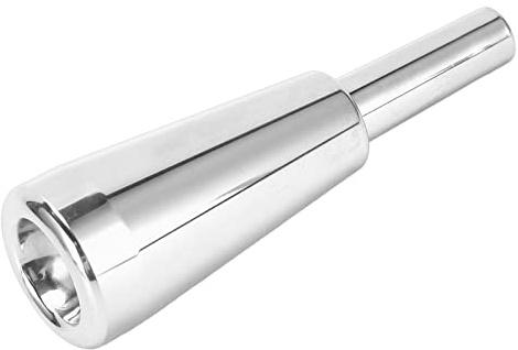 Bocchino per Tromba, Strumento per Bocchino per Tromba per Impieghi Gravosi in Metallo di Dimensioni 3C(Argento) Dispositivi Di Protezione Sportiva